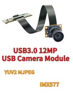 IMX577 12MP 4K USB3.0 Kameramodul 1/2,3-Zoll CMOS 4048*3024 30FPS 101° Weitwinkel Fester Fokus Geringe Verzerrung UVC Plug & Play