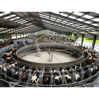 Machine à traire rotative Cow-Centric en PP : Nouvelle conception anti-stress et manipulation douce pour maximiser le rendement quotidien et la santé du bétail