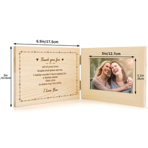 사용자 정의 탁상 사진 프레임 사용자 정의 단단한 나무 그림 나무 사진 프레임 - Product Image 3