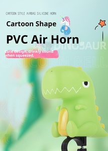 Sonnette de vélo dinosaure, <span class=keywords><strong>klaxon</strong></span> de vélo mignon avec bulbe à presser, son fort et clair, compatible avec vélo, trottinette, draisienne - Product Image 5