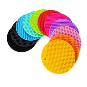 <span class=keywords><strong>Silicone</strong></span> Pot Holder e Guanti Mezzi del Forno, Multiuso antiscivolo Isolamento A Nido D'ape Pastiglie Calda di Gomma <span class=keywords><strong>Sottopentola</strong></span> - Product Image 3