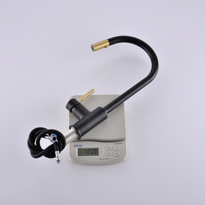 Robinet de cuisine moderne flexible à douchette extractible en laiton, monocommande, à poser sur comptoir, garantie 5 ans, certifié NSF Koala - Product Image 5