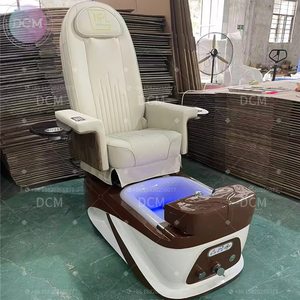 Silla de pedicura eléctrica de baño de spa de pie portátil con cubierta de cuero personalizada con cómoda máquina de masaje - Product Image 1