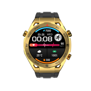 नवीनतम निर्माता sk4 स्मार्टवॉच 1.53 इंच डिस्प्ले राउंड बीटी कॉल गोल्ड स्टेनलेस स्टील nfc वॉयस शॉर्ट वीडियो कंट्रोल एयर - Product Image 4