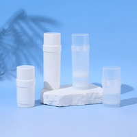 Contenants vides en plastique PP transparents de 30 ml/60 ml avec étiquette personnalisée, à mécanisme rotatif, pour déodorant naturel, barre de lotion et baume pour les talons