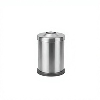 Distributeur de coton hydrophile chirurgical en acier inoxydable avec couvercle, conteneur à coton de haute qualité pour usage hospitalier DE 2690