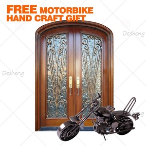 Portes en fer forgé de sécurité européennes pour l'<span class=keywords><strong>entrée</strong></span> de la <span class=keywords><strong>maison</strong></span> (anciennes) <span class=keywords><strong>Porte</strong></span> <span class=keywords><strong>d</strong></span>'<span class=keywords><strong>entrée</strong></span> extérieure simple ou double cintrée - Product Image 3