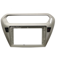 Meihua Accessoires d'intérieur Cadre de façade d'autoradio pour Peugeot 301 CITROEN Elysee 2014-2018 Faisceau de câbles IOS 16 broches Tableau de bord