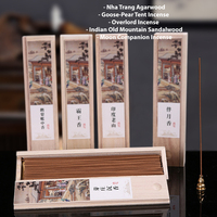 Bâtons d'encens traditionnels chinois en bois, boîte cadeau, 21 cm, temps de combustion de 40 minutes, bâtons d'encens naturels pour la méditation, le yoga, la salle de thé