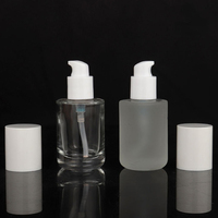 Bouteilles clair sérum verre compte-gouttes bouteille usine personnalisé Essence huile 30ml flacon compte-gouttes cosmétique Boston verre rond sur mesure