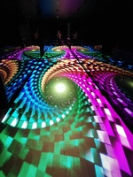 Écran d'affichage LED interactif 3D pour danse chinoise, intérieur/extérieur, couleur pleine, pour mariage, scène de discothèque, DJ