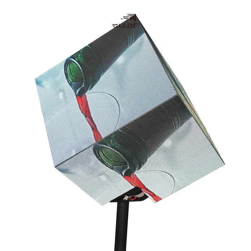 6 צדדים משלוח להתקין עצמי Stand קוביית LED סימן תצוגת מסך מקורה חיצוני P2.5 מלא צבע LED מסך תערוכת סחר להראות