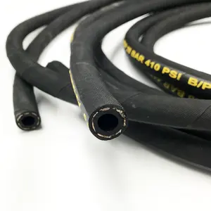 Manguera de arandela de goma hidráulica Flexible de alta presión, tubo con conector para limpieza de lavado de coches a chorro