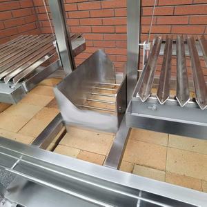 53 "nouveau Design <span class=keywords><strong>Double</strong></span> système <span class=keywords><strong>de</strong></span> levage <span class=keywords><strong>bois</strong></span> charbon <span class=keywords><strong>de</strong></span> <span class=keywords><strong>bois</strong></span> en acier inoxydable BBQ Grill Santa Maria Argentine Grill avec panier à feu moyen - Product Image 5