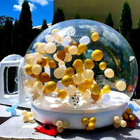 Tente dôme transparente imperméable pour enfants, pour fêtes en plein air, camping, maison à bulles gonflable portable