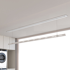 Balcon invisible encastré avec poteau de séchage, étendoir à linge électrique intelligent à levage automatique pour la maison - Product Image 6
