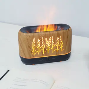 Umidificatore di fiamma personalizzato silenzioso diffusore di olio essenziale di fuoco per ufficio colorato diffusore di Aroma di fiamma umidificatore