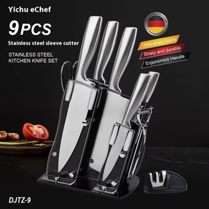 Juego de Cuchillos de Cocina de Acero Inoxidable de Alta Calidad con Mango Hueco 3cr13, Cuchillos de Chef con Bloque - Product Image 4