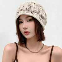 Bonnet en coton tricoté à la main pour femme, style slouchy, avec logo personnalisé, fabriqué en usine depuis 17 ans, idéal pour l'été