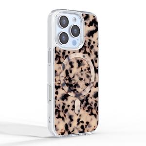 Coque de téléphone magnétique de luxe en résine antichoc de 1,5 mètre, motif écaille de tortue blonde, pour iPhone 17 Air, 17 Pro Max, 16 Pro Max - Product Image 2