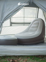 Canapé gonflable de camping en plein air en vente chaude, confortable, en tissu floqué, canapé paresseux, chambre à coucher, loisirs, canapé gonflable d'extérieur