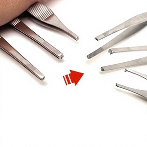Pinzas de cartílago de acero inoxidable quirúrgico Ametrina, pinzas dentadas de precisión para modelado, pinzas Adson para tejido de laboratorio, herramienta ORL - Product Image 5