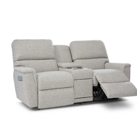 Canapé électrique inclinable moderne de luxe à deux places, confortable, en tissu chenille, avec table basse USB, porte-gobelets, cadre en bois, meubles