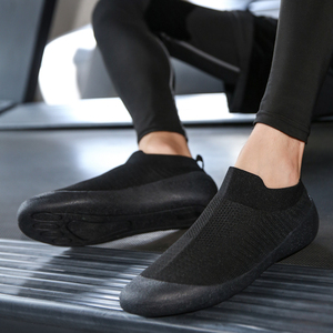 Breathable Sock <b>Trainers</b> Shoes for Men and Women Soft Sole Black Color Slip on <b>Trainers</b> Sneakers Footwear - Product Image 5