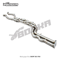 Tuyau intermédiaire d'échappement OEM à longueur égale avec tuyaux en Z pour BMW M3 M4 F80 F82 3.0T 2015-2019 en acier inoxydable, système d'échappement Boska