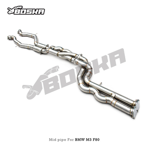 Tuyau intermédiaire égal en longueur en acier inoxydable SS304 sur mesure pour système d'échappement BMW M3 M4 F80 F82 3.0T 2015-2019 - Product Image 2