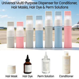 Custom Silicone Squeeze Tube <b>Portable</b> Travel Size Shampoo Bottle with Scalp Massager Brush - Product Image 3