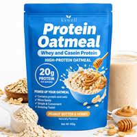 Poudre de protéines d'avoine au beurre de cacahuète et au miel, supplément nutritionnel sportif au collagène, marque privée OEM ODM