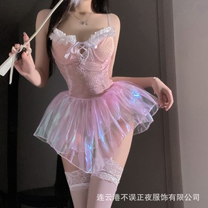 Sexy lace maid uniform, bunny girl flirting <b>set</b>, qqny pajamas for women, no time to waste. - Product Image 3