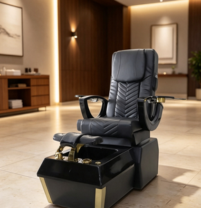 Black Electric <b>Reclining</b> Pedicure <b>Chair</b> Adjustable Salon Spa Foot Basin <b>Massage</b> <b>Chair</b> - Product Image 1