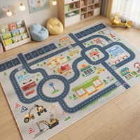 Tapis de sol antidérapant et résistant à l'usure pour bureau d'enfant, haute qualité, à poils ras, pour chambre d'enfant et salle de jeux