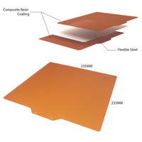 Accessoires pour imprimante 3D, plaque de construction en résine composite double face 235x235mm, plateforme de lit d'impression 3D pour Creality Ender 3 V3