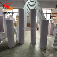 Pilier romain en acrylique pour décoration de mariage, socle haut, support de toile de fond en PVC, pilier lisse, meilleures ventes