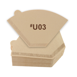 Filtres à café en papier brun non blanchi en pâte de bois jetables, 100-200 unités, compatibles avec les cafetières à filtre et pour le café préparé à la main - Product Image 1