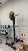 Support de rangement vertical multifonctionnel en acier pour plaques de poids, robuste et sûr, argenté, pour usage commercial et domestique, personnalisable, fourni directement par l'usine