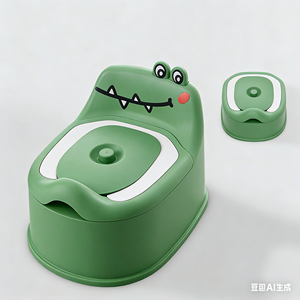 Inodoro Infantil con Diseño de Dinosaurio, Asiento de Inodoro Infantil Simple, Orinal para Bebés - Product Image 6