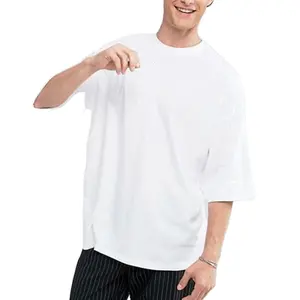 도매 의류 빈 특대 티셔츠 대형 화이트 티셔츠 Pima 코튼