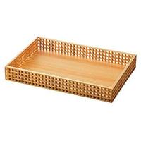 Assiette de service japonaise en bois gravé pour restaurants et hôtels – Style moderne et luxueux, ronde, pour fêtes, en stock