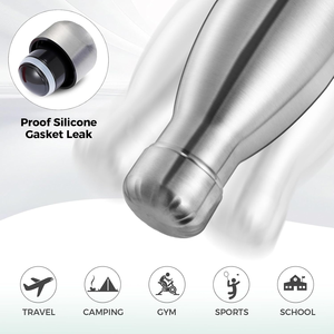 Logotipo Personalizado 500ml Botella De <span class=keywords><strong>Agua</strong></span> Vaso De Acero Inoxidable Gourde D "<span class=keywords><strong>Eau</strong></span> Doble Pared 304 Térmico Cola Forma Vasos - Product Image 2