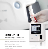 Analyseur hématologique automatique à 5 parties Urit 5160/vet entièrement automatique avec grand écran tactile, équipement de laboratoire