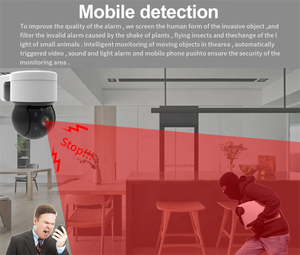 كاميرا أمان خارجية مقاومة للماء بدقة 4 ميجابكسل مع تقنية H.265 وواي فاي وتحكم عبر تطبيق الهاتف المحمول وتتبع الحركة - Product Image 4