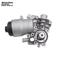 059115389K Kechen Conjunto de Carcasa de Filtro de Aceite de Aleación de Aluminio con Junta de Goma y Tornillos para Modelos Volkswagen Audi, Nuevo, 1 Año de Garantía