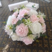 Boule de fleurs artificielles en soie rose personnalisée de 30 cm à 80 cm pour centre de table de mariage, décoration de mariage