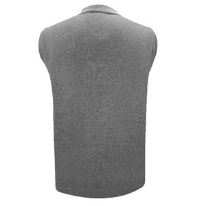 Top Quality Korea Style New Fashion Men's Grey <strong>Navy</strong> Knitted <strong>Gilet</strong> Padded Waistcoat Warmer <strong>Gilet</strong> Could Custom - Product Image 2