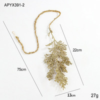 Noël Faux verdure pin pics paillettes branches de pin artificielles noël verdure pin pics pour artisanat bricolage décor à la maison