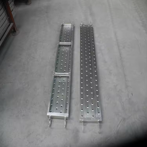 Planche métallique galvanisée à chaud pour plateformes de sécurité sécurisées, planche d'échafaudage réglable, planche d'échafaudage à crochets pour la construction - Product Image 4